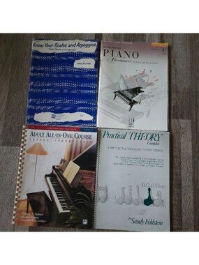 Big Piano Student Book Bundle! 4-Piece Lot: Faber, Alfred Adult, Scales & Theory